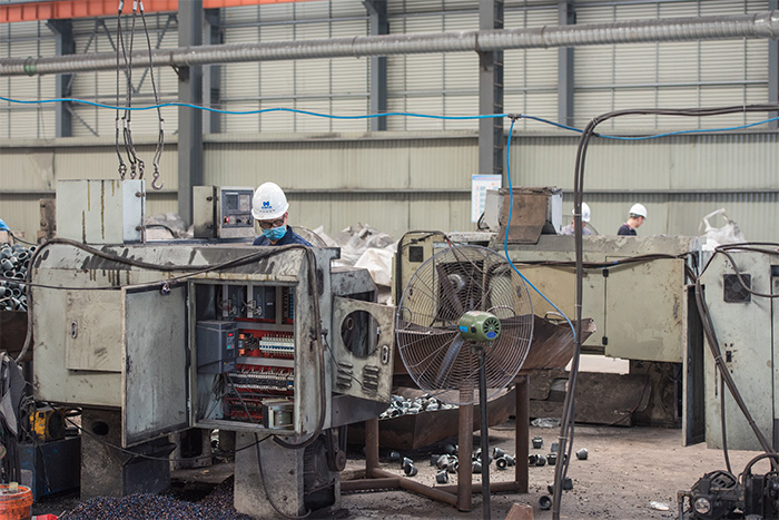 莱芜网架配件-锥头加工车间